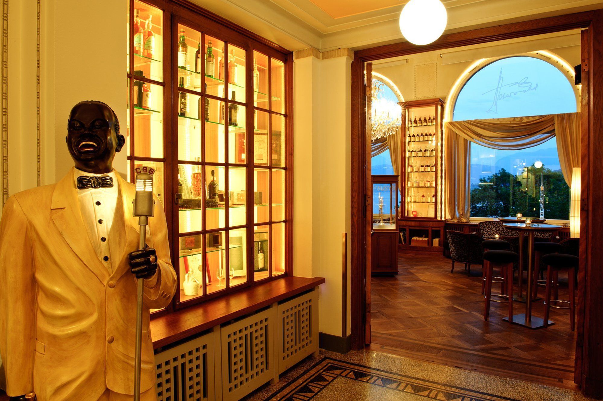 Art Deco Hotel Montana Lucerne Ресторан фото
